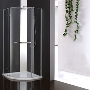 Душевой уголок Cezares Bergamo BERGAMO-W-R-1-100-ARCO-C-Cr-L-IV 100x100 см стекло прозрачное хром ручка горизонтальная левая-IV