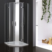 Душевой уголок Cezares Bergamo BERGAMO-W-R-2-100-ARCO-C-Cr-IV 100x100 см ручка горизонтальная стекло прозрачное хром-IV
