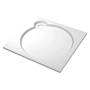 Поддон из искусственного мрамора Cezares 120x80 см прямоугольник серый