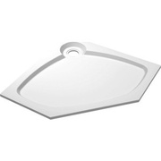 Поддон из искусственного мрамора Cezares 90x90 см пятиугольник черный