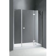 Душевая дверь в нишу Cezares Crystal-B-13-80+60/60-C-Cr-L Crystal 80+60/60 см стекло прозрачное хром левая