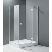 Душевой уголок Cezares Crystal 120x80 см 1 дверь с сегментом стекло прозрачное хром левая
