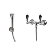 Гигиенический душ Cezares Diamond DIAMOND-DIF-01-Sw-N Хром, ручки Swarovski nero со смесителем