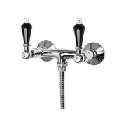 Смеситель для душа Cezares Diamond DIAMOND-DS-01-Sw-N Хром Swarovski ручки nero без излива