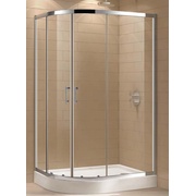 Душевой уголок Cezares Eco 100x80 см стекло прозрачное хром 2 двери