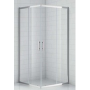 Душевой уголок Cezares Eco 80x80 см стекло прозрачное хром 2 двери