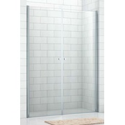 Душевая дверь в нишу Cezares Eco 80 см стекло прозрачное хром 2 двери