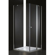 Душевой уголок Cezares Elena 90x90 см стекло прозрачное хром дверь с сегментом