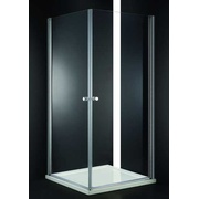 Душевой уголок Cezares Elena 80x80 см стекло текстурное хром 2 двери