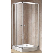 Душевой уголок Cezares Family-M 80x80 см стекло текстурное хром 2 двери-M