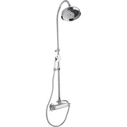 Душевой гарнитур Cezares Golf GOLF-CD-T-01 Хром с термостатом верхним и ручным душем