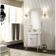 Зеркало Cezares Lorenzo Classico 03 65x110 см Bianco Patinato