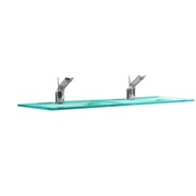Раковина Cezares Loto Moderno 120x46x14 см на 2 чаши Bianco Acquamarina (голубой)