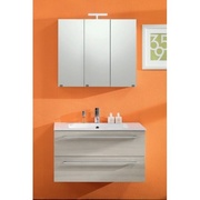 Зеркало-шкаф Cezares Maranello Moderno с тремя створками и светильником LED 81x15x70 Larice