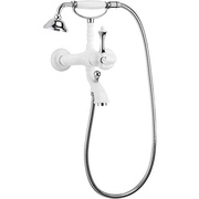 Смеситель для ванны Cezares Margot MARGOT-VDM-BLC с ручным душем коротким изливом ручка хром белый