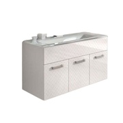Тумба для раковины Cezares Miami Moderno 100x46x55 см Quadretti Bianco Lucido