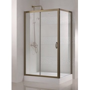 Душевой уголок Cezares Modena 120x90 см прямоугольный прозрачное стекло бронза левая
