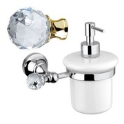 Дозатор для жидкого мыла Cezares Olimp OLIMP-SOI-03/24-Sw подвесной ручки Swarovski золото 24 карат