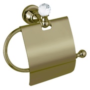 Держатель туалетной бумаги Cezares Olimp OLIMP-TRH-02-Sw с крышкой ручки Swarovski бронза