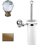 Ершик Cezares Olimp OLIMP-TB-02-Sw с держателем в комплекте ручки Swarovski бронза