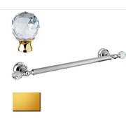 Полотенцедержатель Cezares Olimp OLIMP-TH05-03/24-Sw 40 см ручки Swarovski золото 24 карат