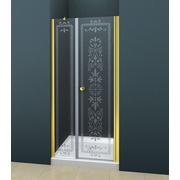 Душевая дверь в нишу Cezares Royal Palace 60/30 см стекло прозрачное c матовым узором золото