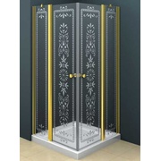 Душевой уголок Cezares Royal Palace 90x90 см стекло прозрачное золото