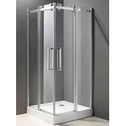 Душевой уголок Cezares Stylus 90x90 см стекло прозрачное хром