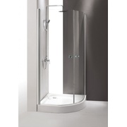Душевой уголок Cezares Triumph 90x90 см стекло прозрачное хром 2 двери полукруг