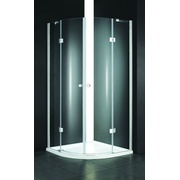 Душевой уголок Cezares Verona VERONA-W-R-2-90-P-Cr 90x90 см стекло текстурное хром полукруг 2 двери с 2 сегментами