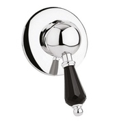 Смеситель для душа Cezares Vintage Встраиваемый однорычажный, ручки Swarovski Nero, хром