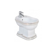 Биде напольное Creavit Klasik KL500.000W0 59x36.5x40 декор VERCACI/золото