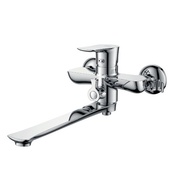 Смеситель для ванны D&K DA127 DA1273301 с длинным изливом, с аксессуарами