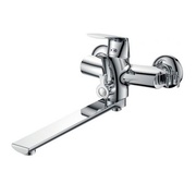 Смеситель для ванны D&K DA128 DA1283301 с длинным изливом, с аксессуарами