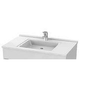 Раковина De Aqua Квадро 90 см. белая