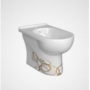 Биде напольное Della Globus DE3114000016 Джаз золото