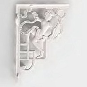Крепёжный комплект Devon&Devon Westminster Держатели декоративные для высокого бачка, 2 шт (комплект), цвет белый