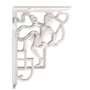 Крепёжный комплект Devon&Devon Westminster IB1041AGCP Декоративные скобы для верхнего бачка 2 шт,170x260 mm, цвет белый