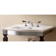 Раковина Devon&Devon Westminster IBLG1FWES полувстраиваемая на 1 отверстие под смеситель, цвет белый