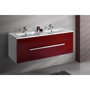 Тумба для раковины Dreja Aston S 70161 120 ручка А красный глянец