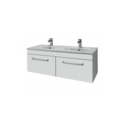 Тумба для раковины Dreja Aston S 120 2 ящика ручка А белый глянец SLIM-120
