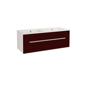 Тумба для раковины Dreja Aston S 73063 120 2 ящика ручка А красный глянец