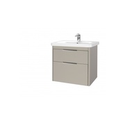 Тумба для раковины Dreja Enzo 80 бежевый глянец VELVET TOUCH