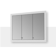 Зеркало-шкаф Dreja Grid 120 3 двери INDIVIDUAL