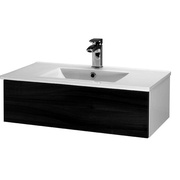 Тумба для раковины Dreja Infinity 75 см черный глянец