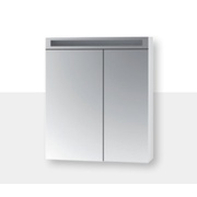 Зеркало-шкаф Dreja Max 70 2 двери (40x30) белый глянец
