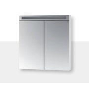 Зеркало-шкаф Dreja Max 80 2 двери (40x40) белый глянец