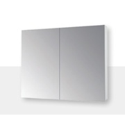Зеркало-шкаф Dreja Premium 120 2 двери (60x60) без подсветки белый глянец