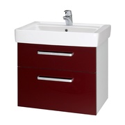 Тумба для раковины Dreja Q max S 55 красный глянец