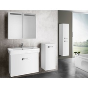 Тумба Dreja Q mono 62944 S 50 дополнительная с выдвижной корзиной белый глянец